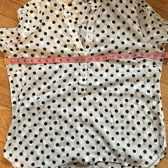J crew jacquard polka dot popover - Picture 14 of 14